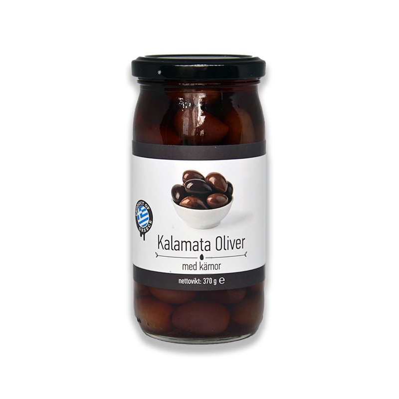 Kalamata Oliver med kärnor 370g