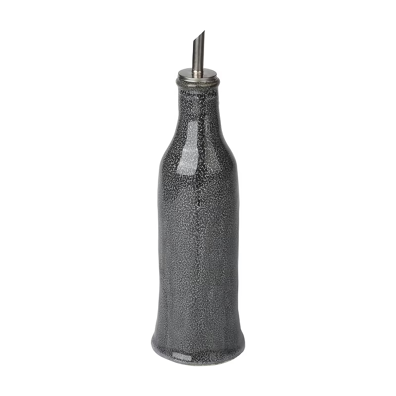 Keramisk oljeflaska – Vintage 400ml | Mörkgrå